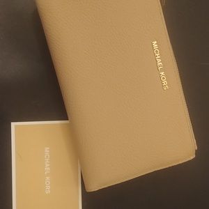 Michael Koors double zip, wristlet wallet.